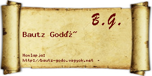 Bautz Godó névjegykártya